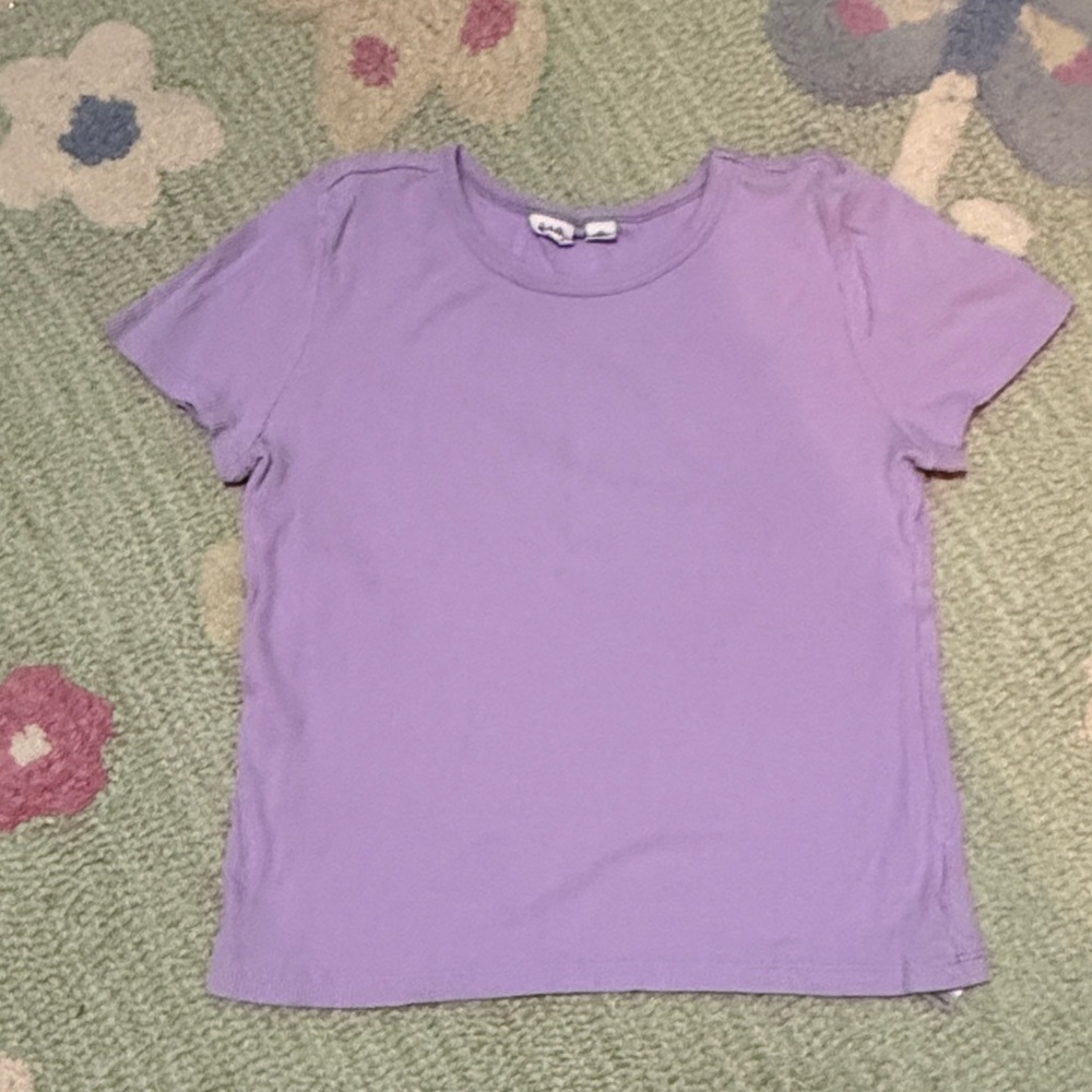 GAP Kids Short Sleeve Crewneck Tee - Light Purple